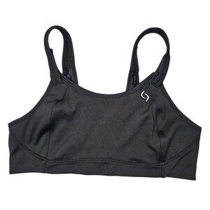 Brooks Moving Comfort 36C Black Fiona High Impact Sport Bra Unlined Wireless